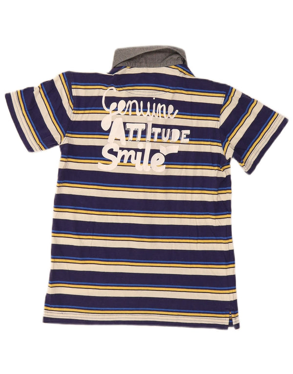 Gas Boys Tricou Polo Grafic 7-8 Ani Bleumarin Bumbac cu dungi