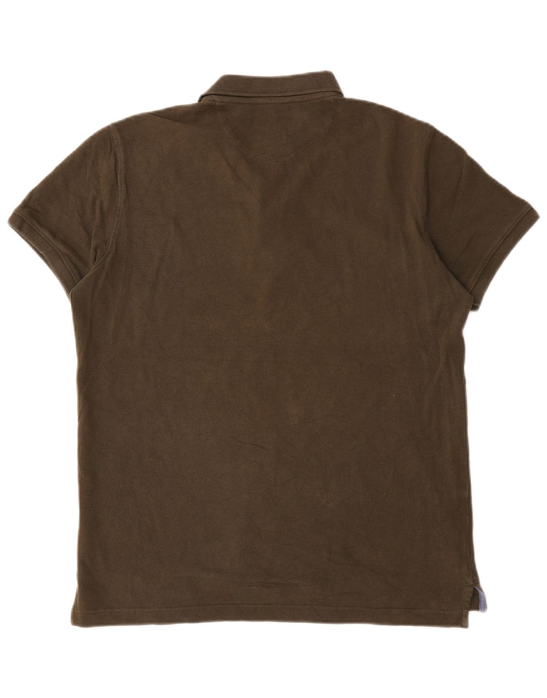 Cămașă polo Massimo Dutti pentru bărbați, bumbac mediu kaki