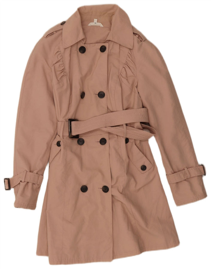 Trench pentru femei Marks & Spencer UK 10 mic bumbac roz