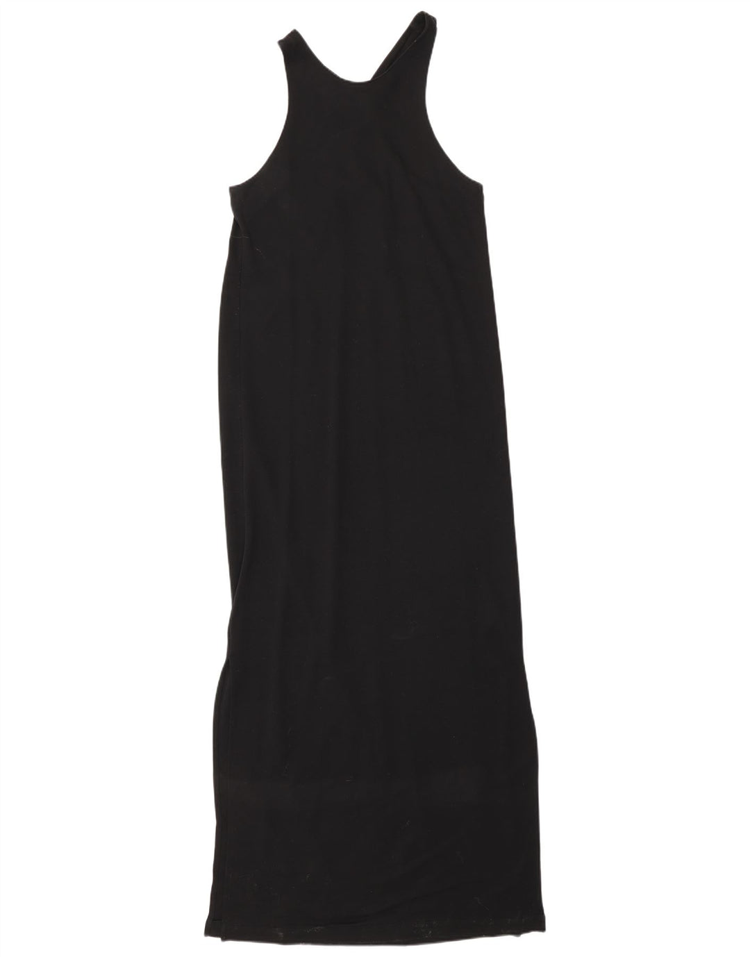 Massimo Dutti rochie maxi fără mâneci pentru femei UK 10 mic negru Lyocell