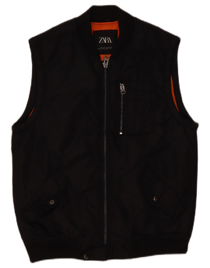Gilet pentru bărbați Zara UK 36, mic, negru, nailon