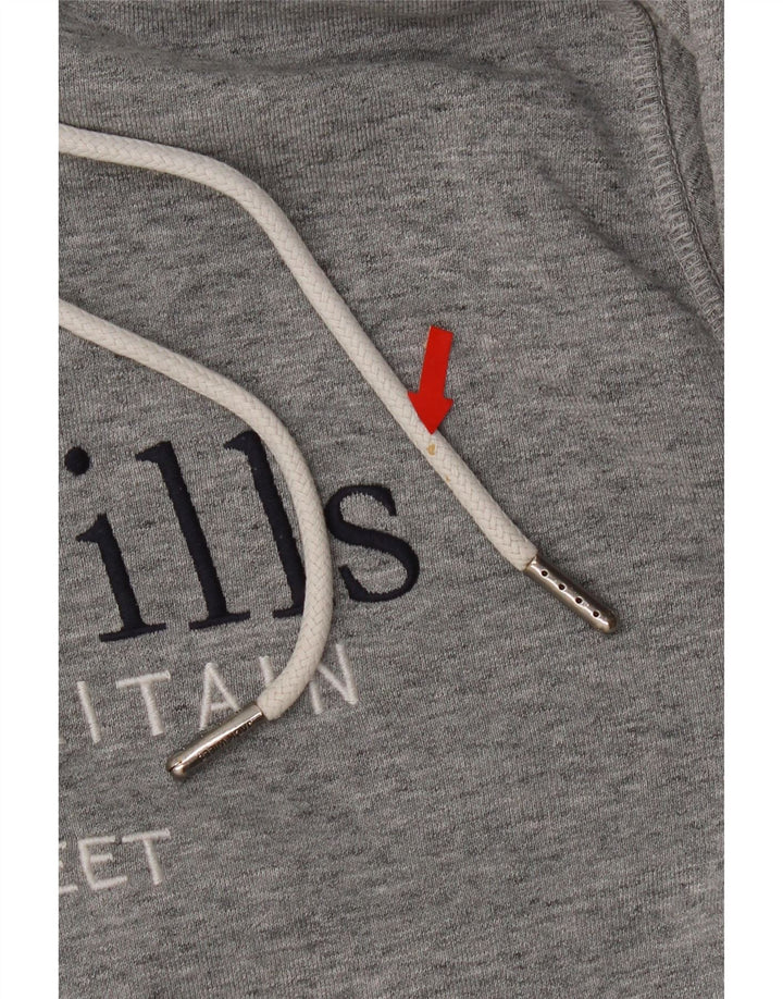 Pulover Jack Wills pentru bărbați, cu capota, gri mediu, bumbac cu pete