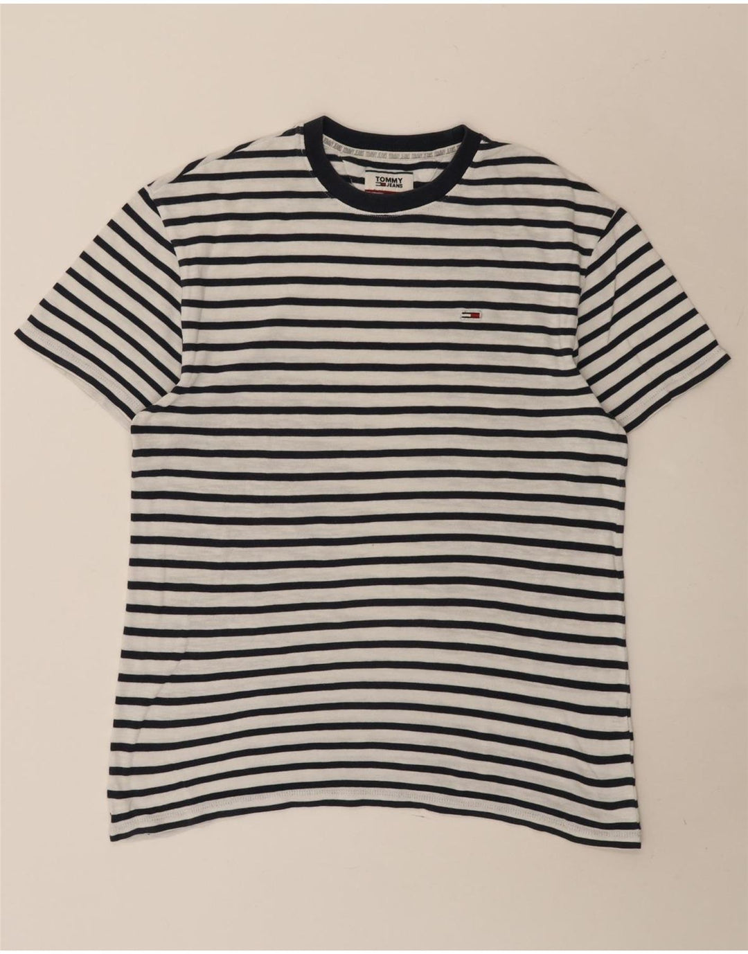 Tricou pentru bărbați Tommy Hilfiger Top Medium White Striped
