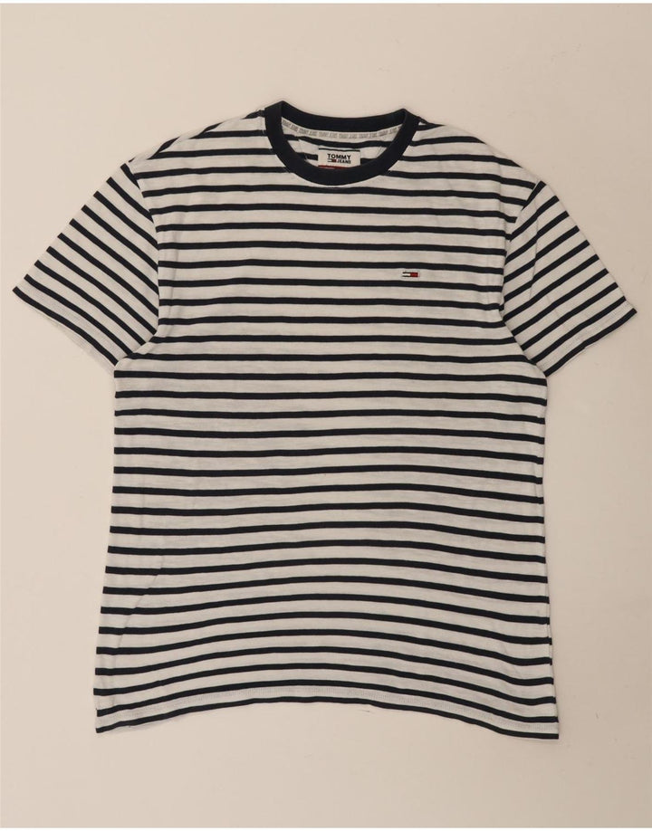 Tricou pentru bărbați Tommy Hilfiger Top Medium White Striped