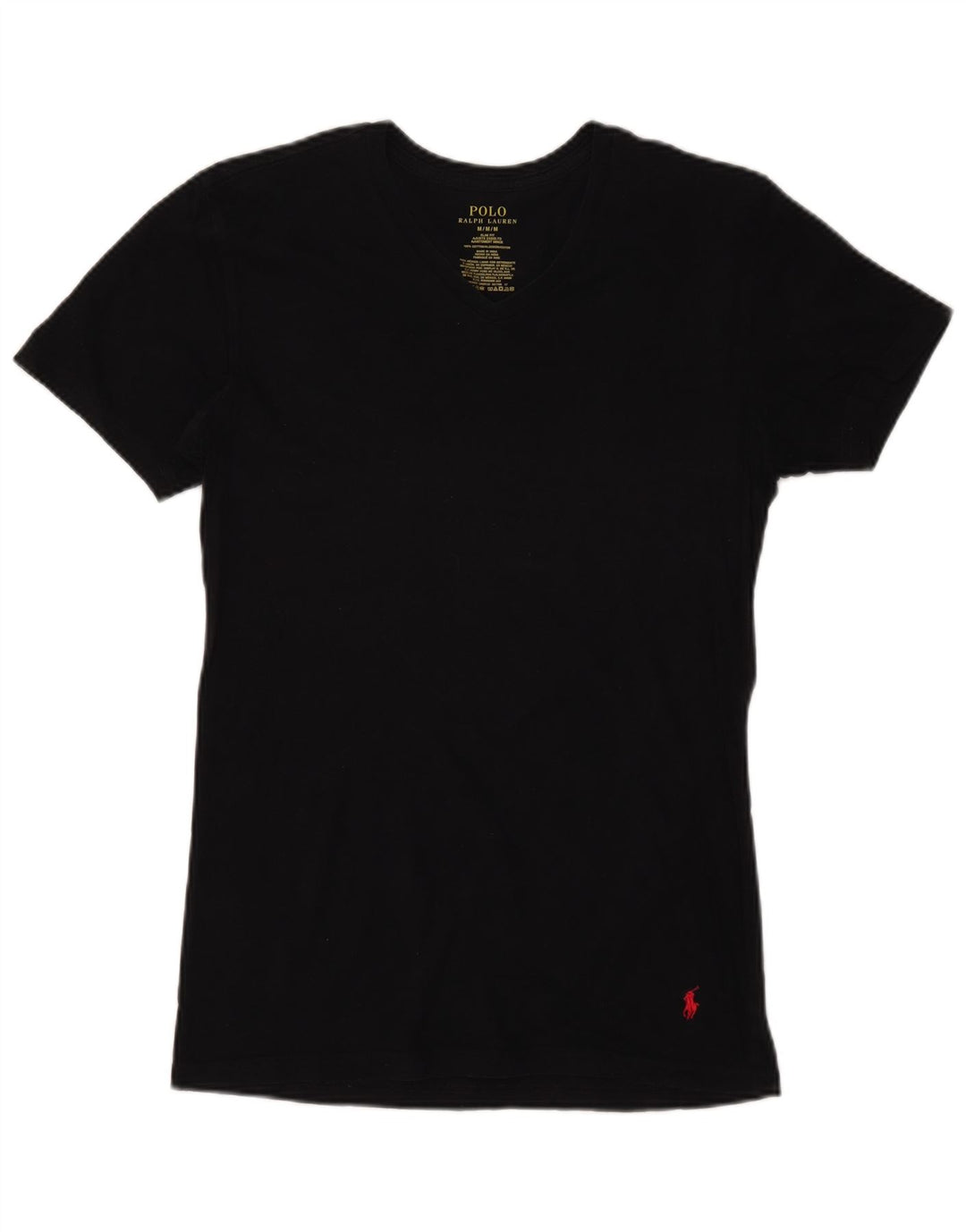 POLO RALPH LAUREN Tricou Slim Fit pentru bărbați Top, bumbac mediu negru