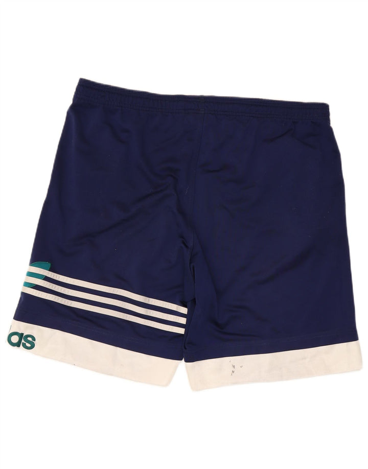 Pantaloni scurți sport grafic Adidas pentru bărbați, mari, bleumarin, poliester color bloc