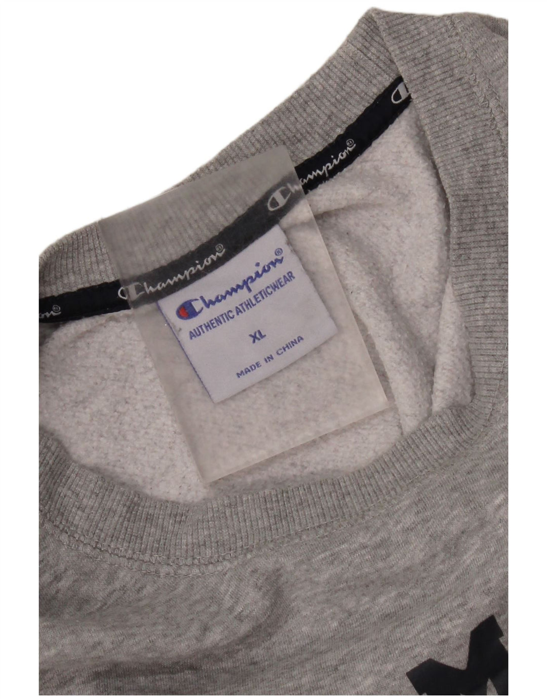 Pulover grafic pentru bărbați Champion Pulover XL bumbac gri