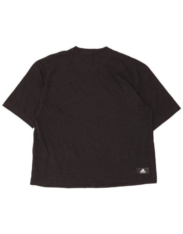 Tricou grafic Adidas pentru bărbați Top UK 12/14 Medium Black Bumbac