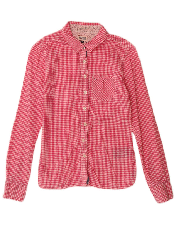 Cămașă Tommy Hilfiger pentru femei UK 6 XS Pink Gingham Bumbac