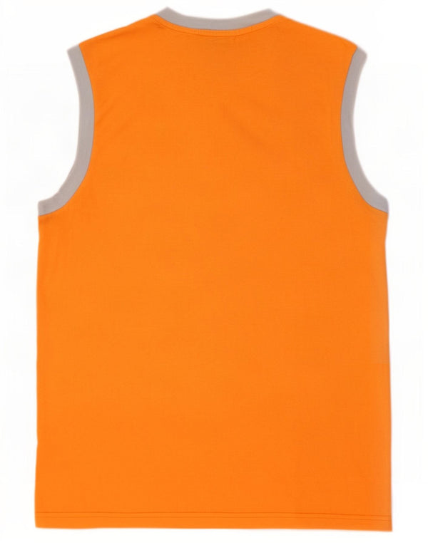 Vestă grafică pentru bărbați Diadora, bumbac color bloc, portocaliu mediu