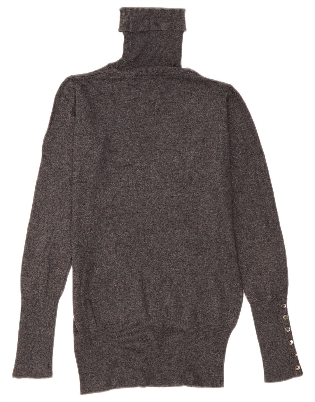 Pulover pentru femei cu gât rulat Zara UK 10, raion mic, gri