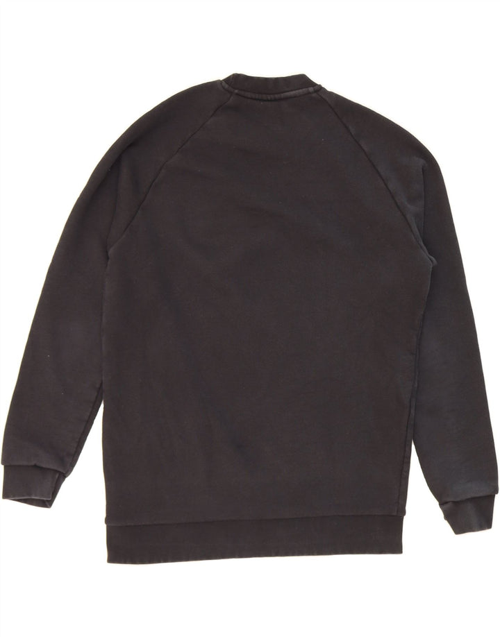 ADIDAS Mens Graphic Sweatshirt Jumper Medium Black Cotton Vintage Adidas and Second-Hand Adidas from Messina Hembry 