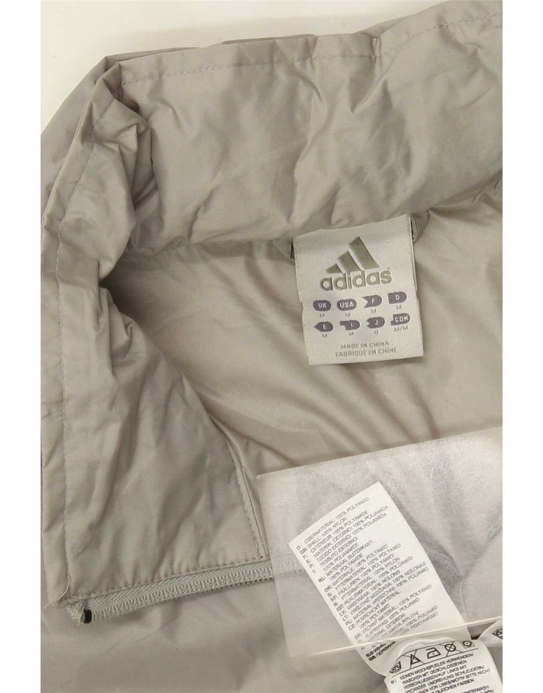 Jachetă de ploaie pentru bărbați Adidas UK 38, nailon gri mediu