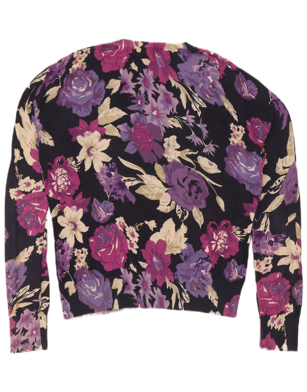 Pulover cardigan pentru femei Oasis UK 14 mare, multicolor, bumbac floral