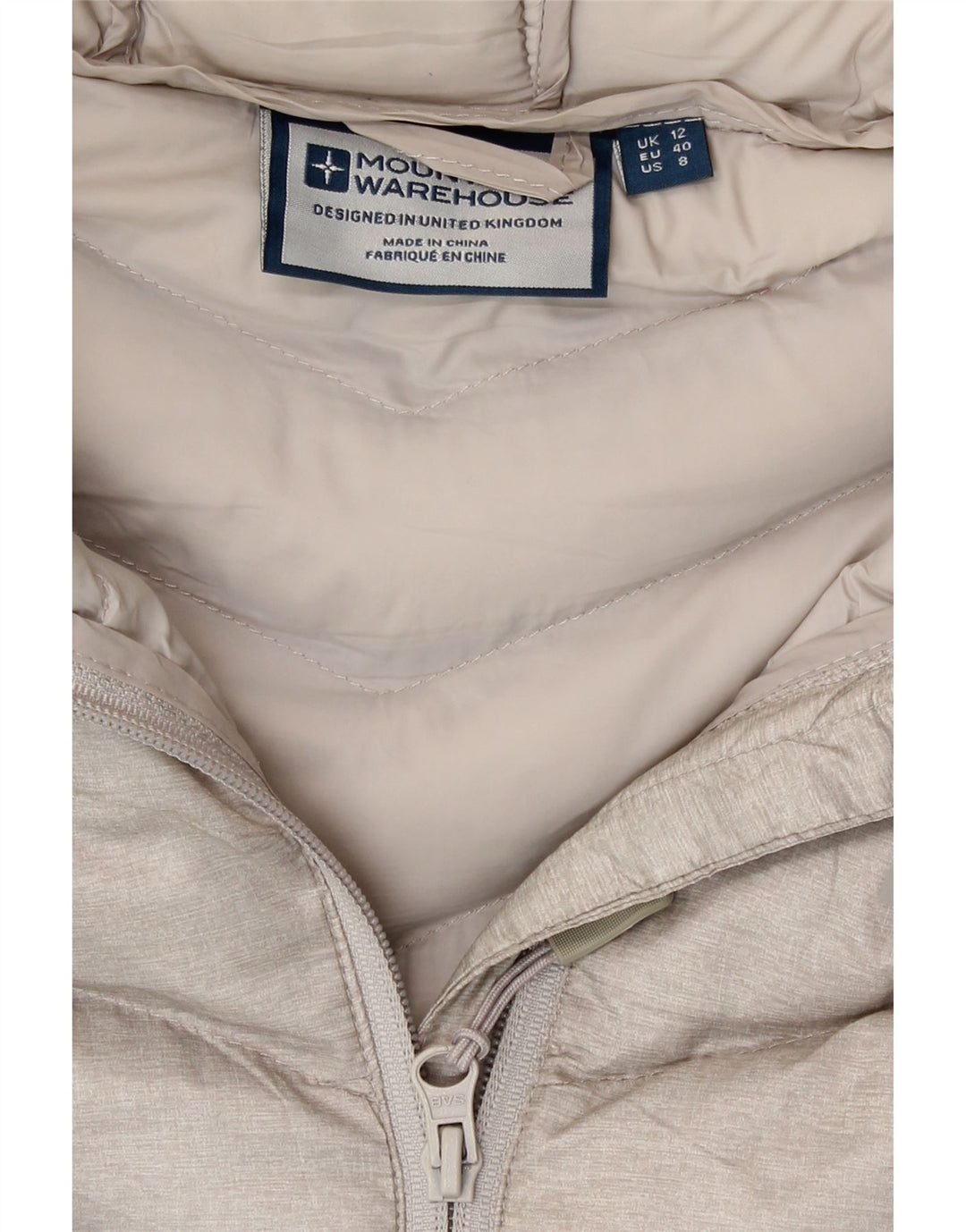 Jachetă căptușită cu glugă pentru femei Mountain Warehouse UK 12 Medium Beige Poliester