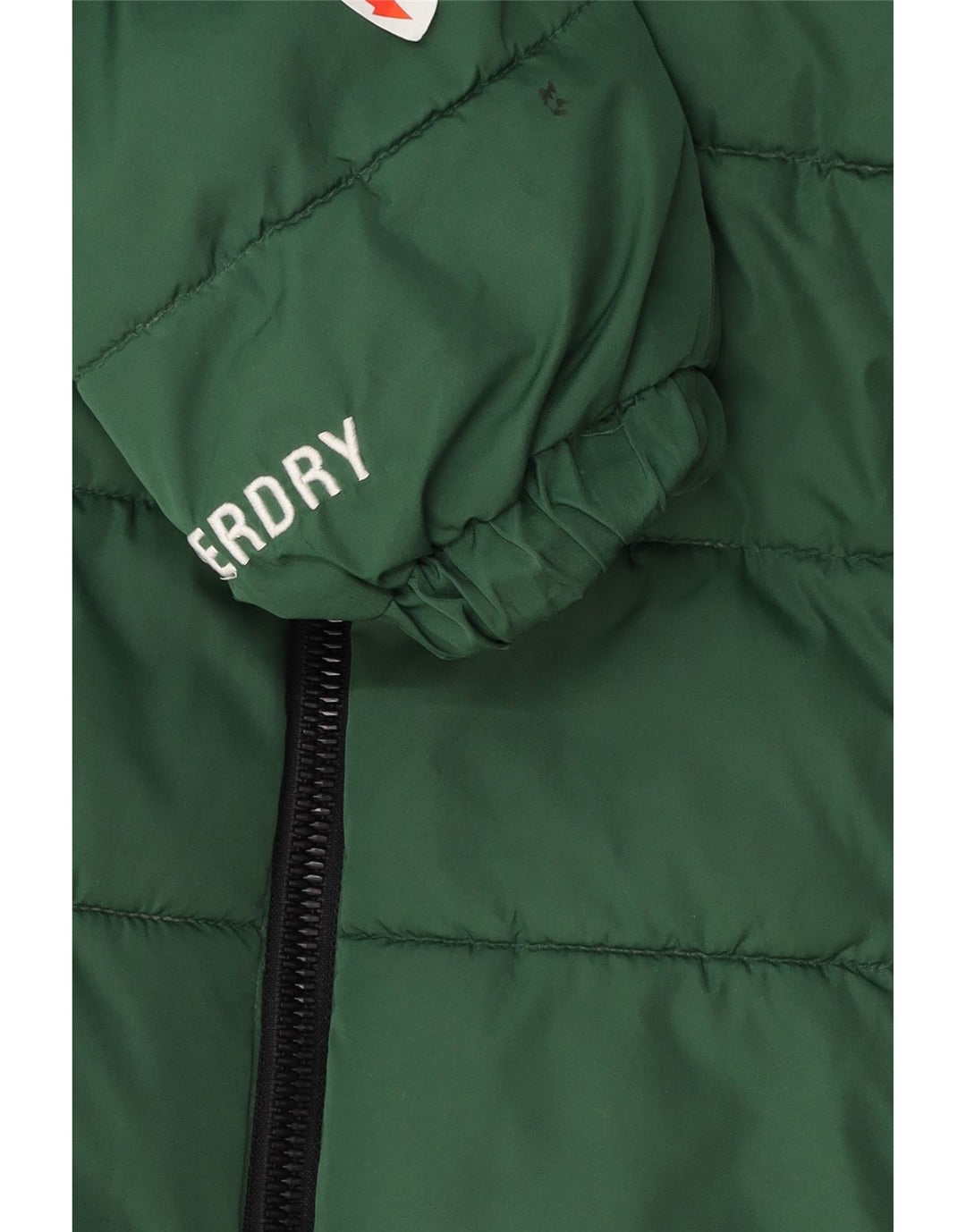 Jachetă supradimensionată cu glugă Superdry pentru femei UK 10 Poliester verde mic