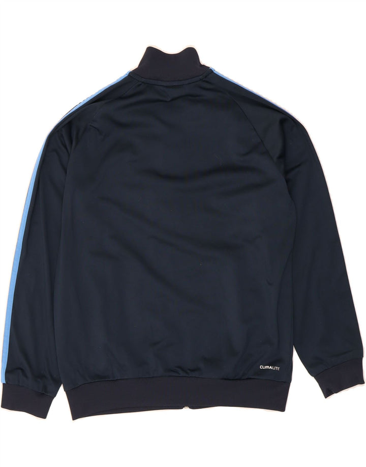 ADIDAS Boys Clima 365 Tracksuit Top Jacket 11-12 Years Navy Blue Polyester Vintage Adidas and Second-Hand Adidas from Messina Hembry 