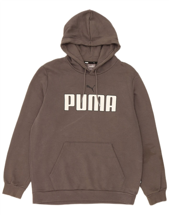 Pulover pentru bărbați Puma Graphic Hoodie, bumbac, gri mediu