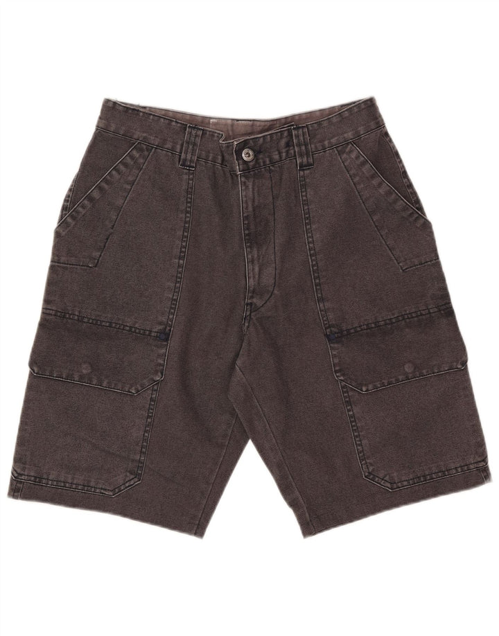 Murphy & Nye Pantaloni scurți cargo din denim pentru bărbați W32, bumbac gri mare