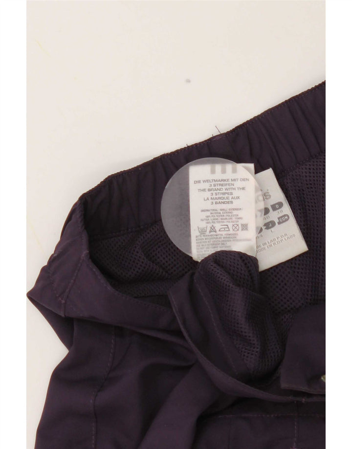 Pantaloni Capri Adidas pentru femei UK 12 Medium W28 L21 Poliester violet