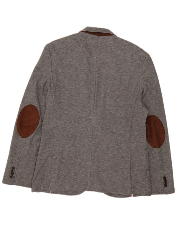 Blazer pentru bărbați Zara cu 2 nasturi EU 54 XL Poliester gri