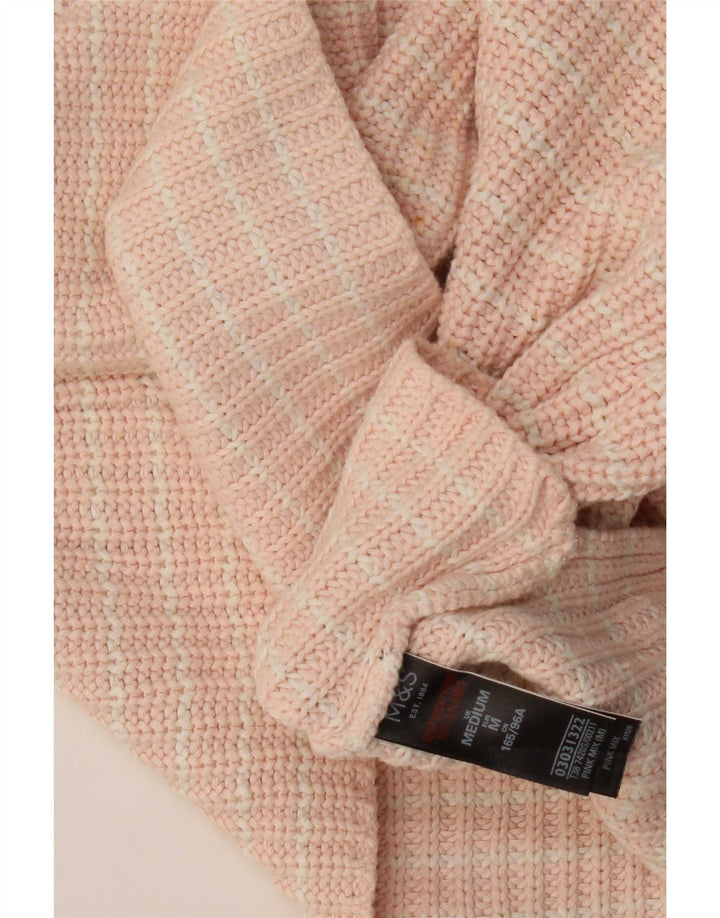 Pulover pentru femei Marks & Spencer cu decolteu cu barca UK 14 Roz mediu