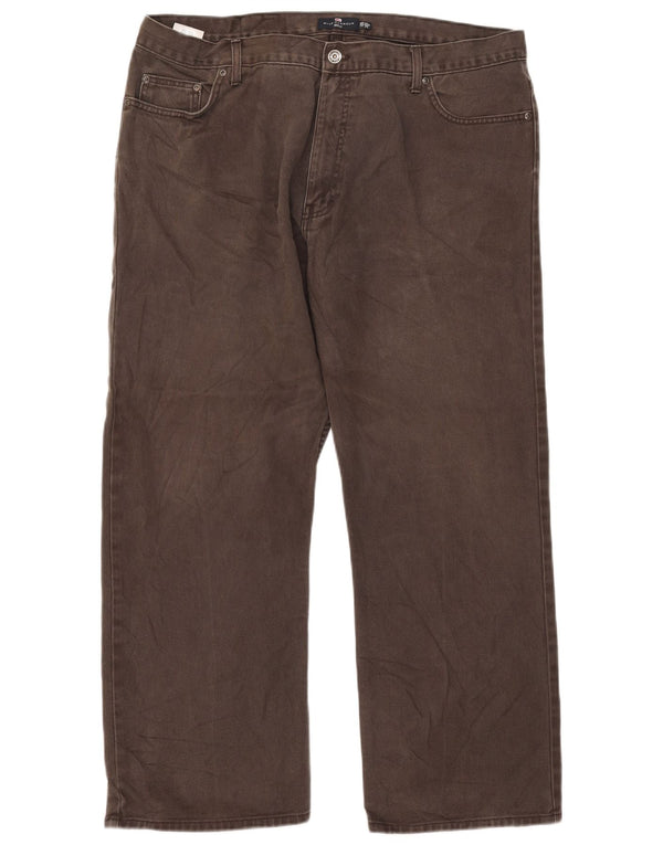 Blugi drepți pentru bărbați Marks & Spencer Blue Harbour W42 L29 bumbac maro