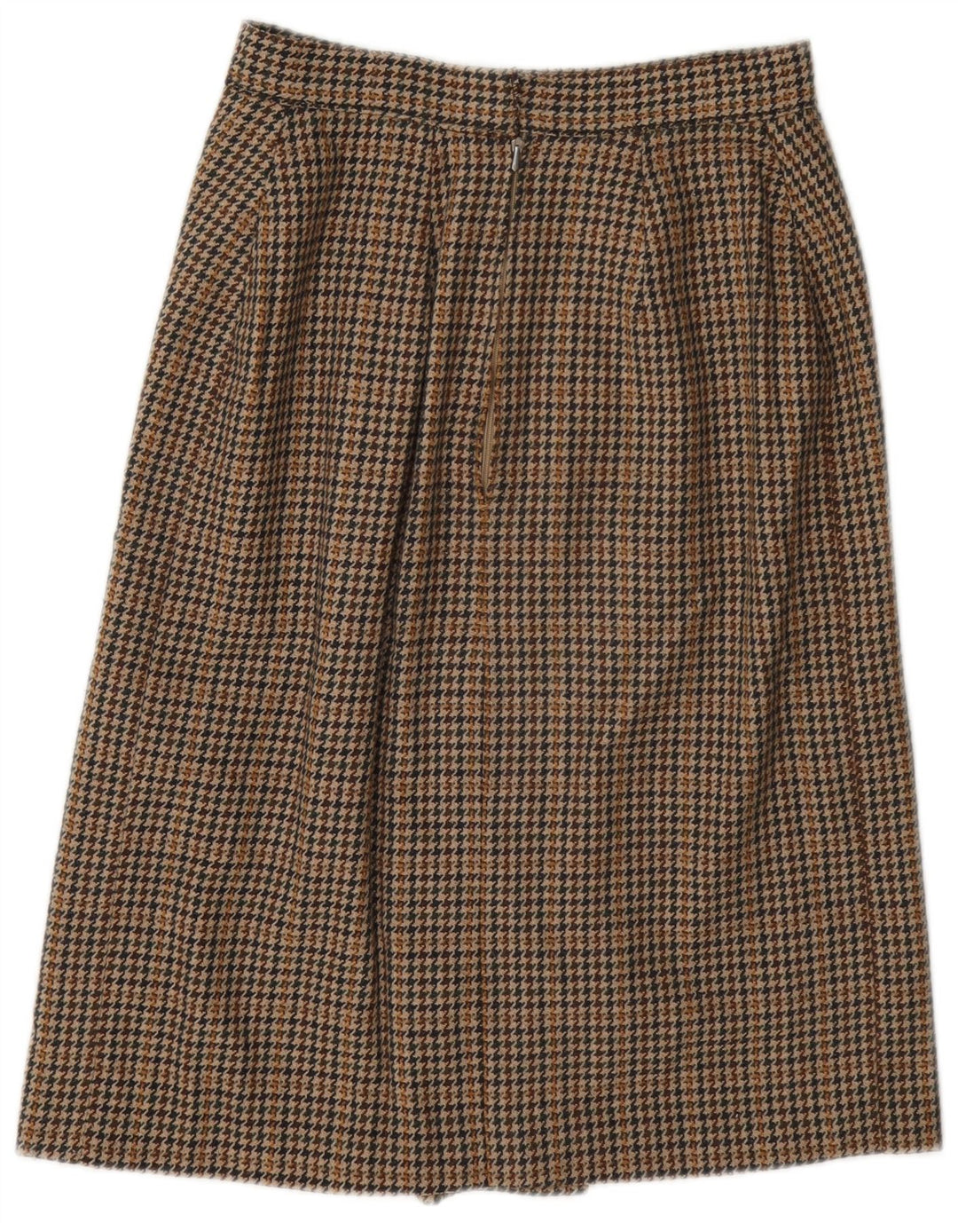 Fustă A-Line Vintage pentru femei W26 mic maro Houndstooth