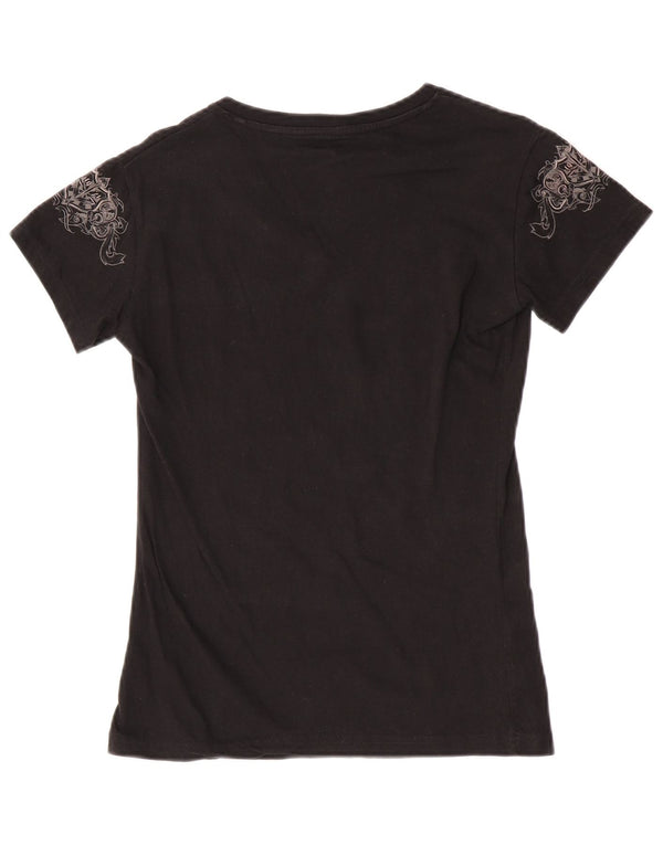 Hard Rock Cafe Atena Tricou grafic Top UK 12 Medium Black Paisley