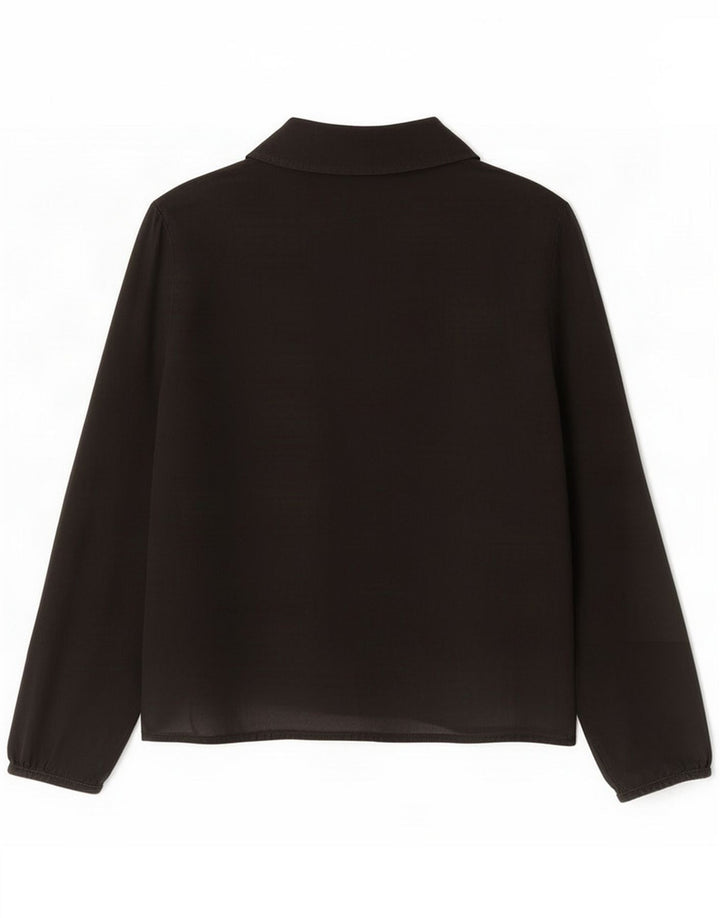 Cos Bluză cu mânecă lungă pentru femei Top EU 36 Small Black Bumbac