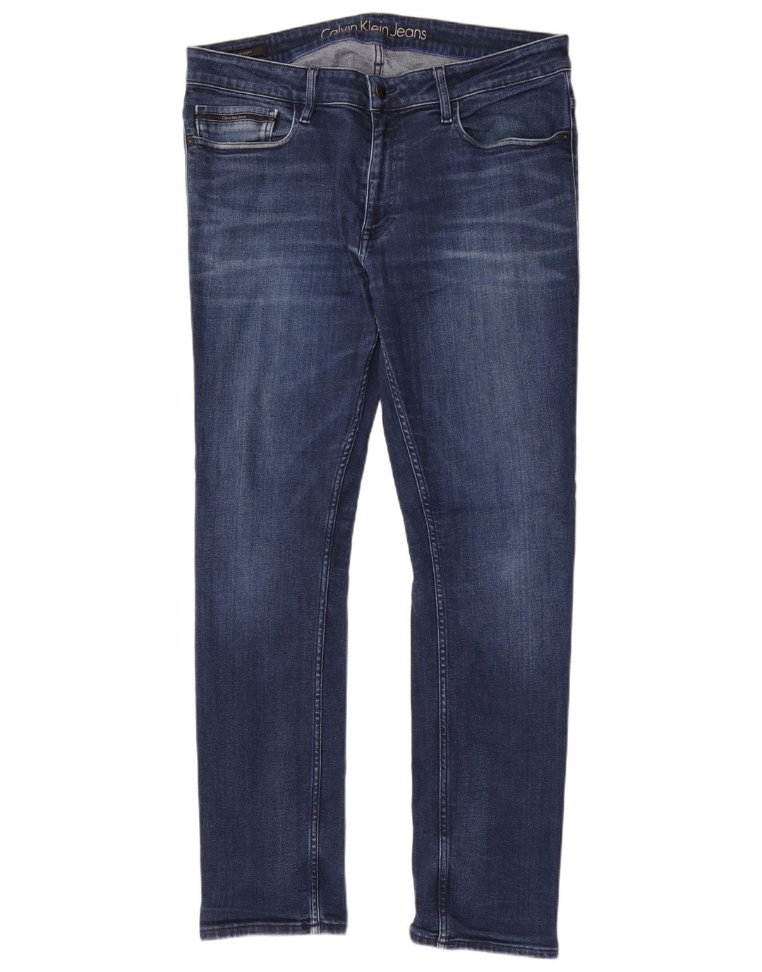 Blugi slim pentru bărbați Calvin Klein W36 L32 albastru