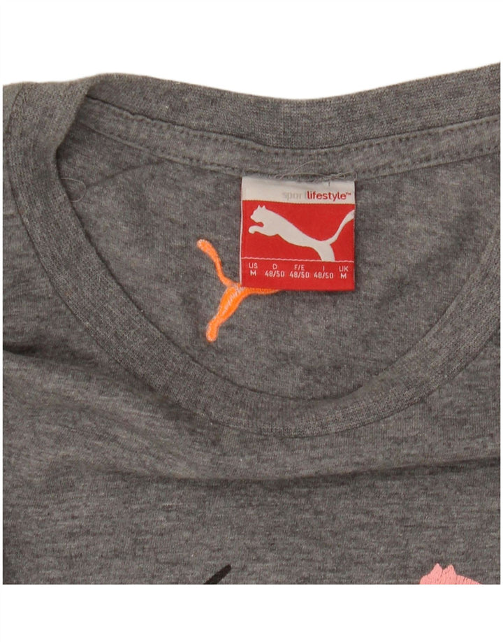 Tricou grafic Puma pentru bărbați Top Medium Gri