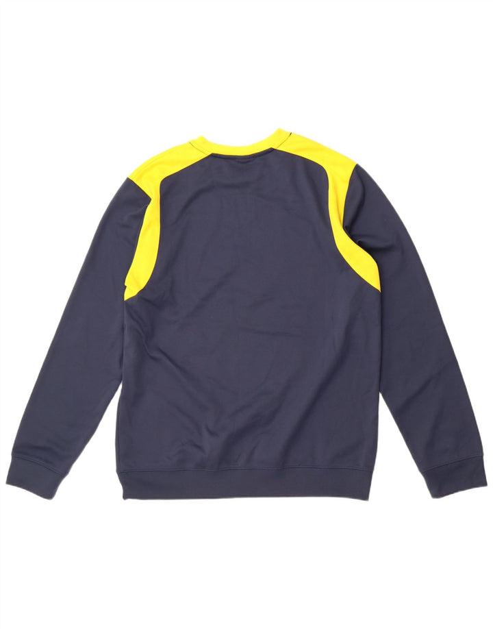 Hanorac pentru bărbați Joma Pulover mare, albastru bleumarin, poliester color bloc
