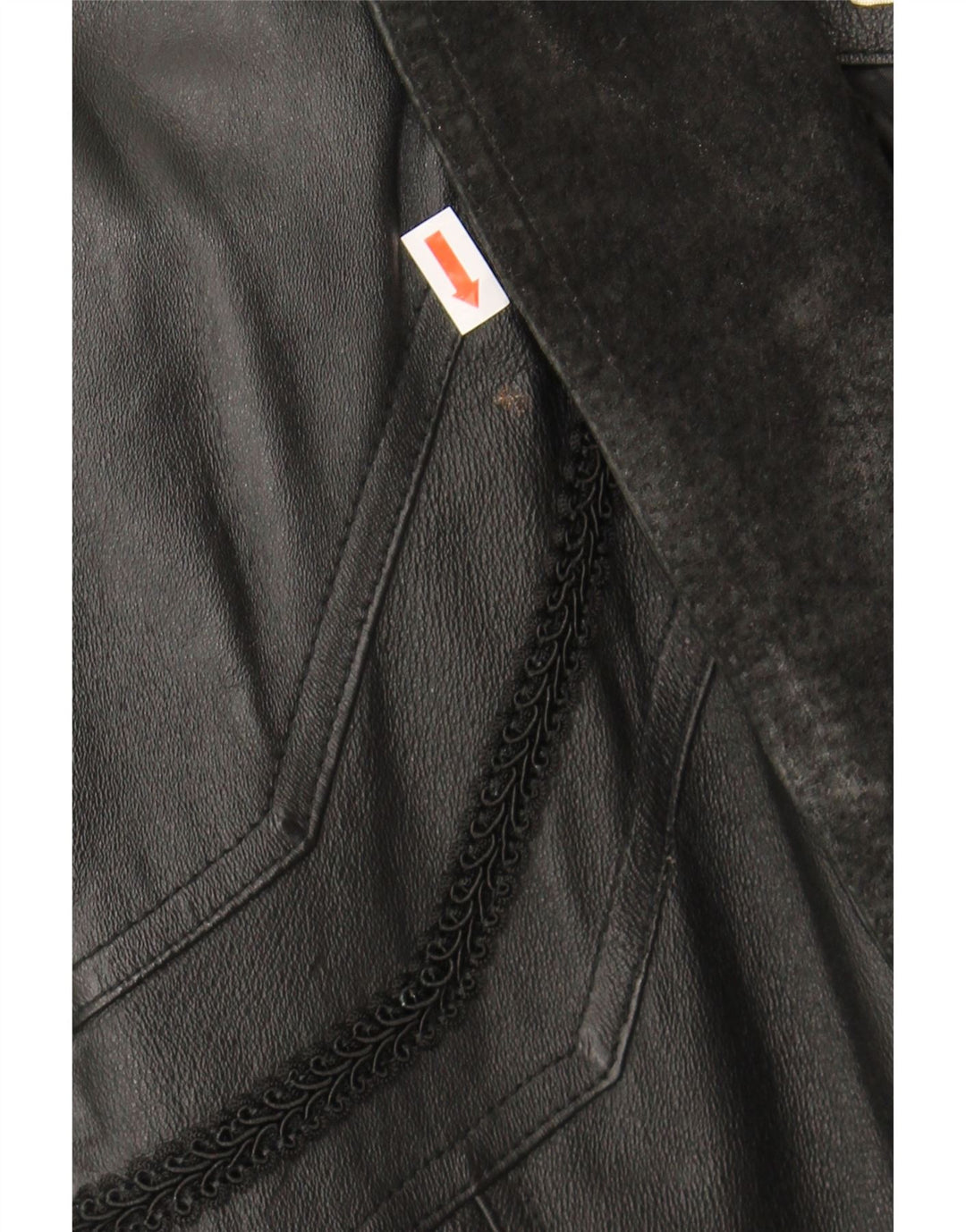 WORTHINGTON Womens Leather Coat UK 18 XL Black Leather Vintage Worthington and Second-Hand Worthington from Messina Hembry 