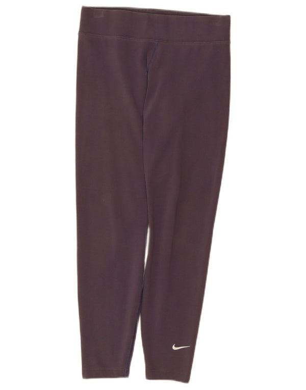 Leggings pentru femei Nike UK 10 mic violet din bumbac