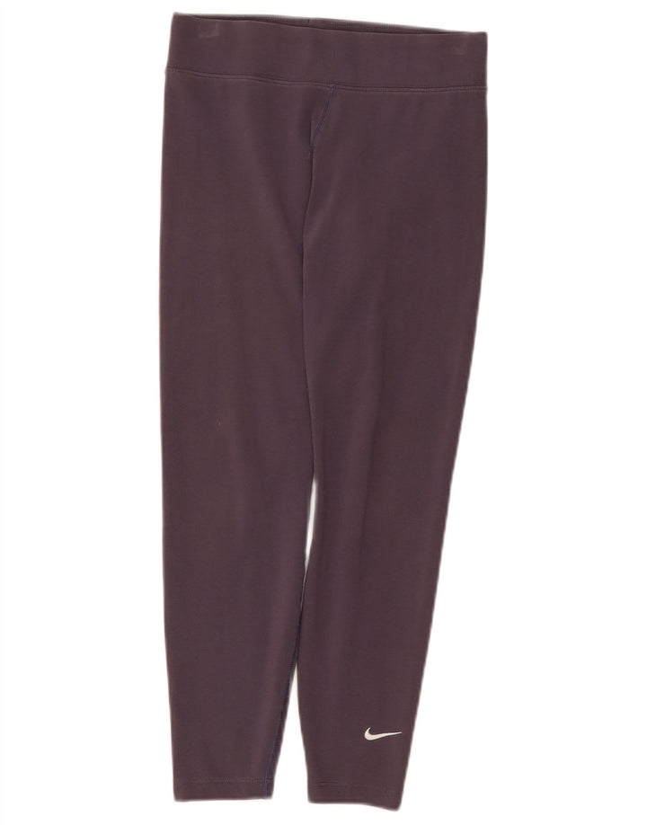 Leggings pentru femei Nike UK 10 mic violet din bumbac