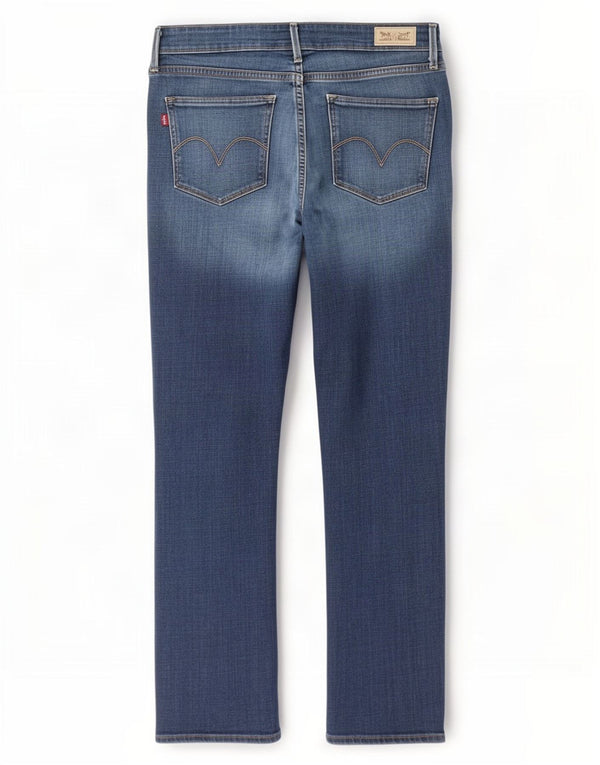 Blugi skinny Levi's pentru femei cu talie medie US 12 Large W32 L30 Bumbac albastru