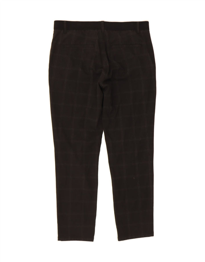 ZARA Mens Slim Chino Trousers Large W34 L29 Black Check Vintage Zara and Second-Hand Zara from Messina Hembry 