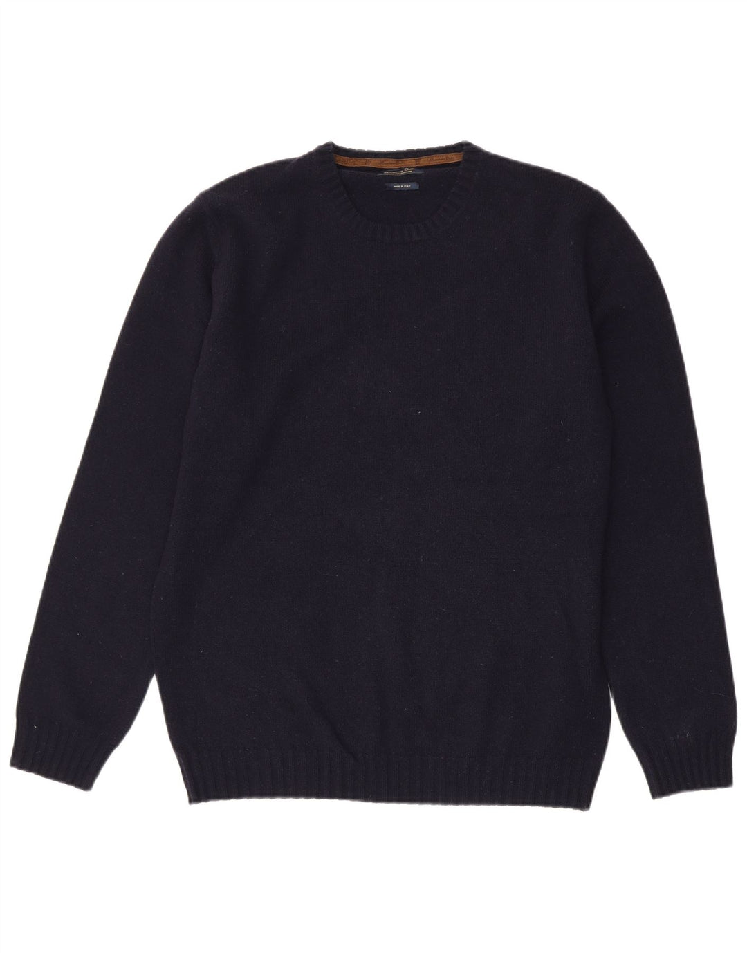 Pulover Massimo Dutti pentru bărbați, cu gât crew, XL, bleumarin
