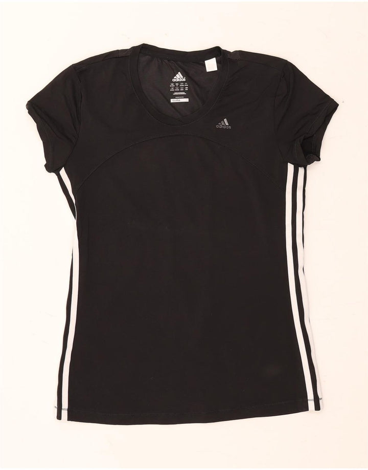 Tricou ADIDAS Climacool pentru femei UK 12/14 Medium Negru
