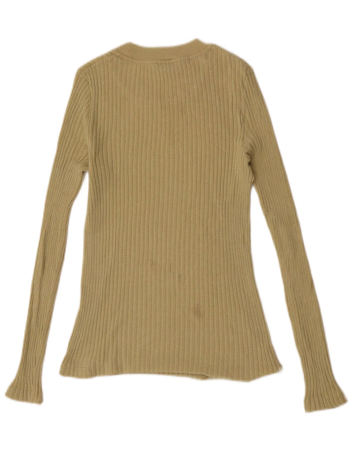 Top pentru femei Massimo Dutti cu mânecă lungă UK 8 Small Khaki