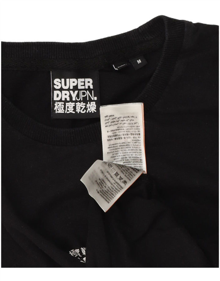 Tricou grafic pentru bărbați Superdry Top Medium Black Bumbac