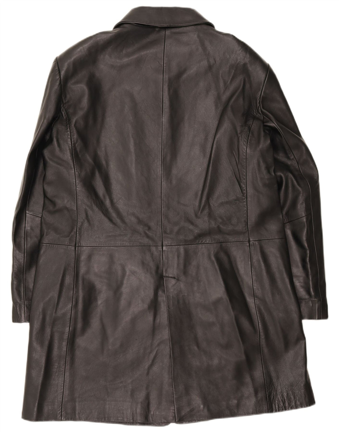 STEILMANN  Womens Leather Coat UK 16 Large Black Leather