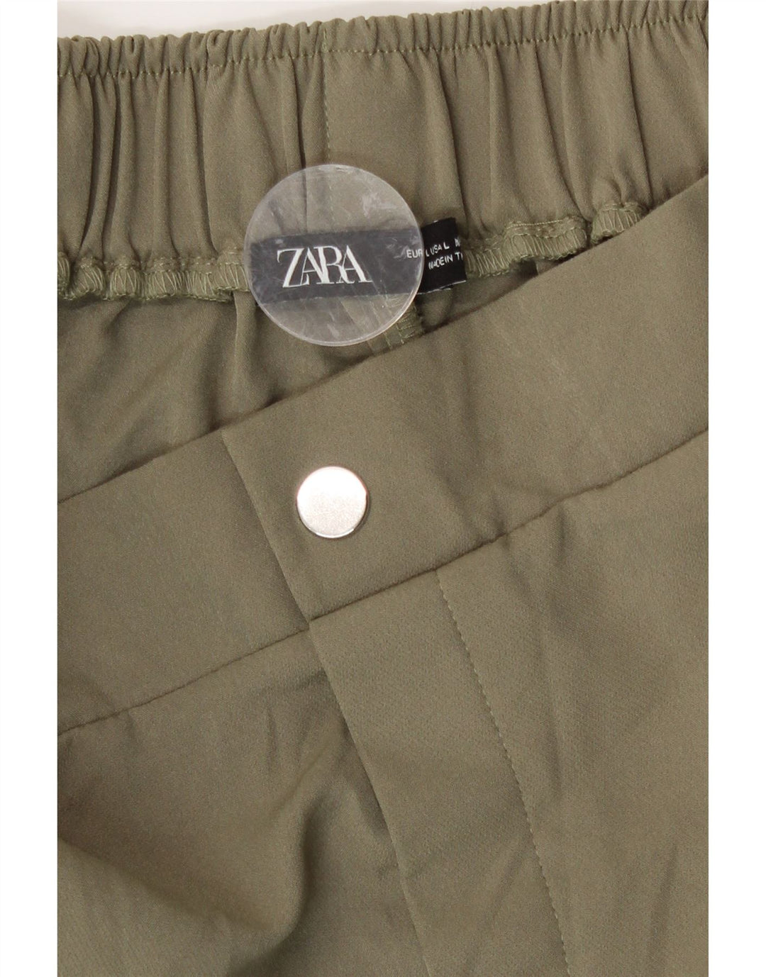 Pantaloni de jogging pentru femei Zara Pantaloni cargo mari L32 L26 kaki