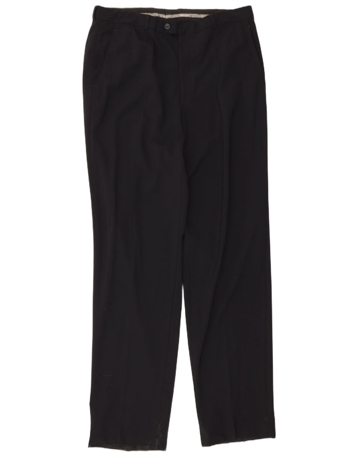 Pantaloni drepți pentru bărbați Armani L34 L36 Negri