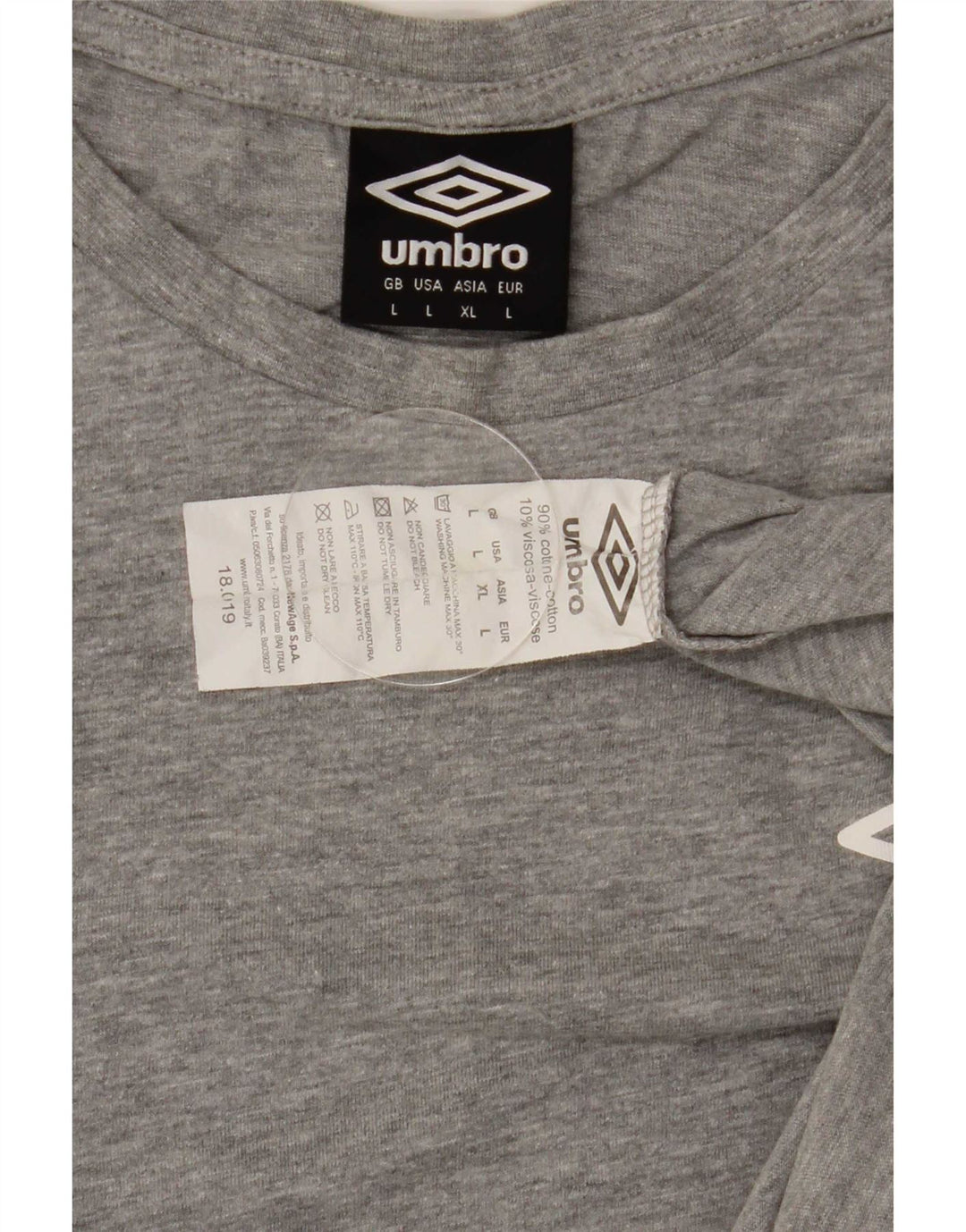 Umbro Tricou Bărbați Top Mare Bumbac Gri