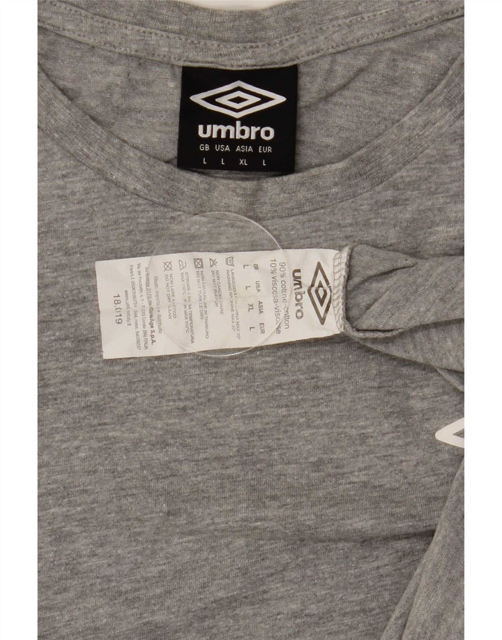 Umbro Tricou Bărbați Top Mare Bumbac Gri
