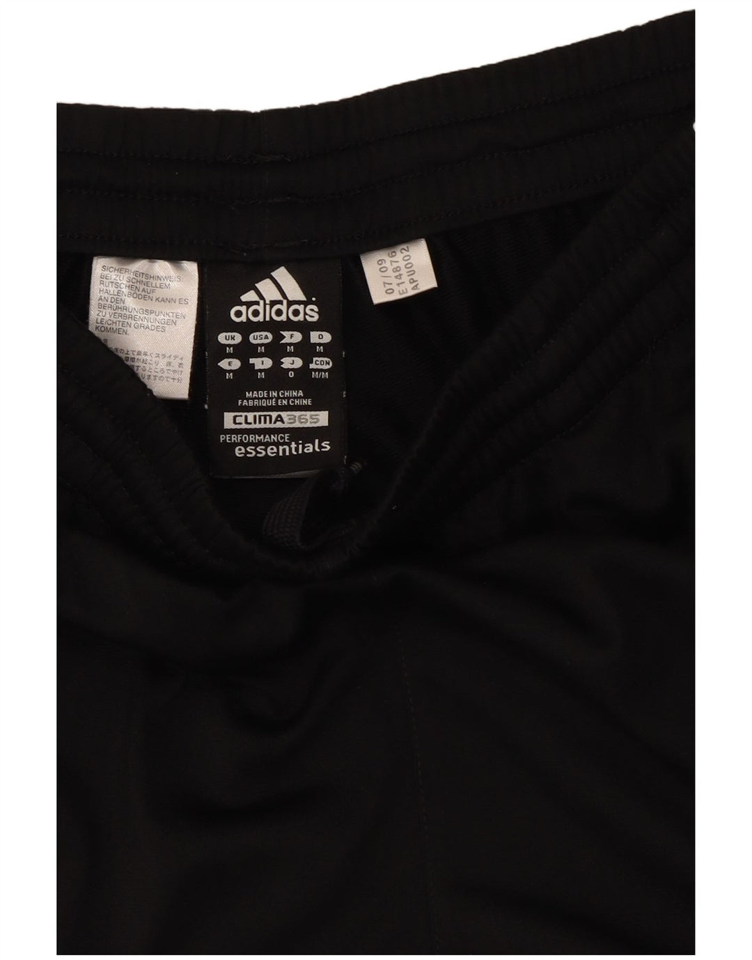 Pantaloni de trening Adidas Clima 365 Crop pentru bărbați, poliester mediu negru