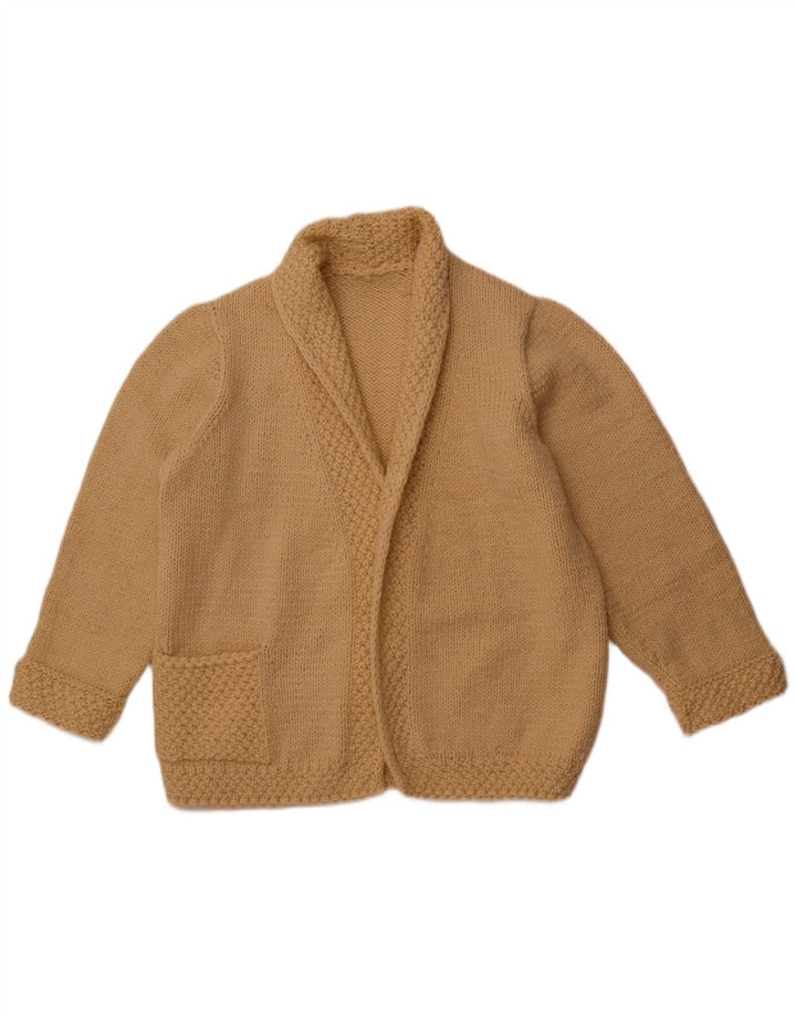 Pulover cardigan deschis pentru femei VINTAGE UK 16 mare bej