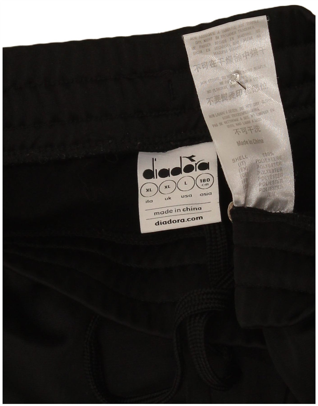 Pantaloni de trening Diadora pentru bărbați Pantaloni de jogging XL Poliester color bloc negru